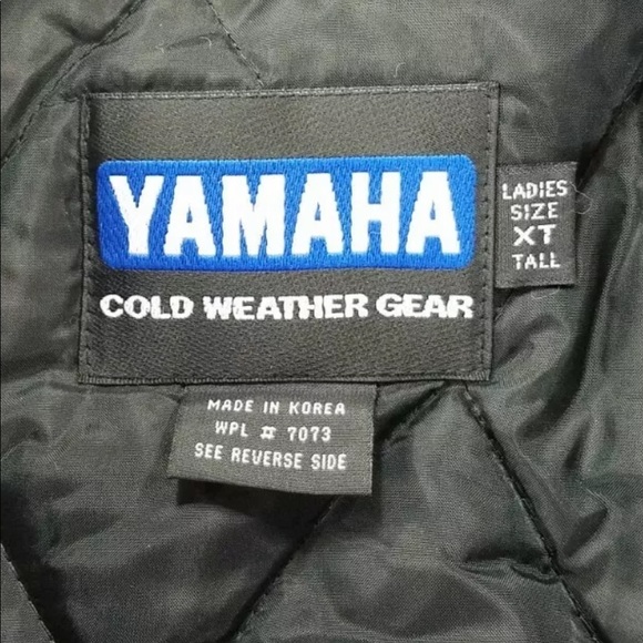 Yamaha Jacket Black Red Wht Blue Colorblock Snowmobile Racing Women’s XT VTG Y2K - Picture 9 of 16